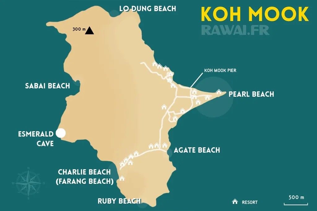 CARTE DE KOH MUK