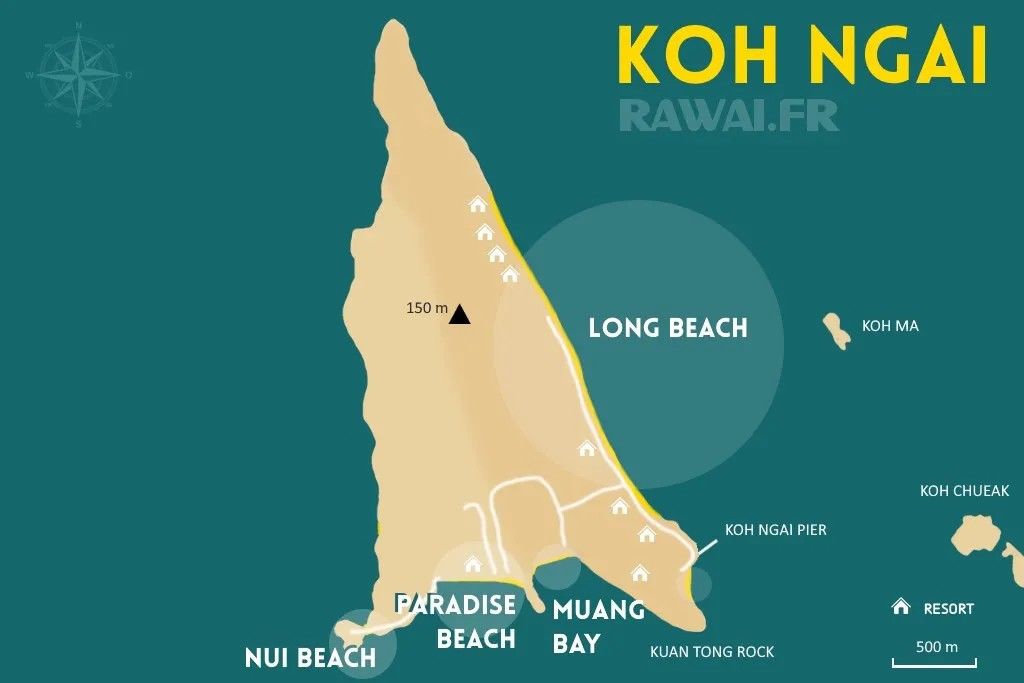 CARTE DE KOH MUK