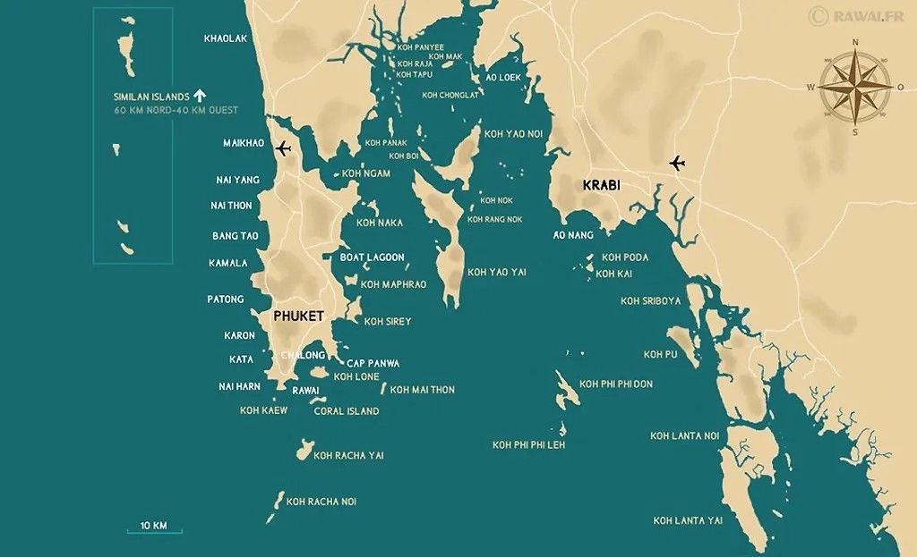 PROVINCE DE PHUKET PHANG NGA ET KRABI